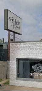 Alchemy Salon Freestanding Backlit sign