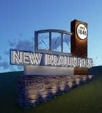 New Braunfells monument sign example