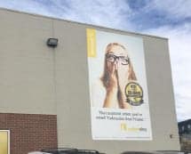 Yellowdog hanging vinyl banner example