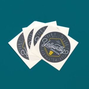 Kiss cut branded sticker by YellowDog Denver.