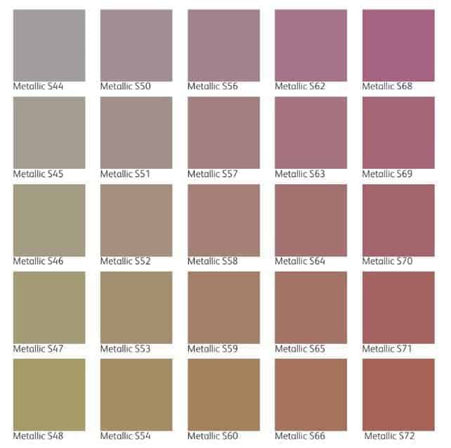 iridesse color chart