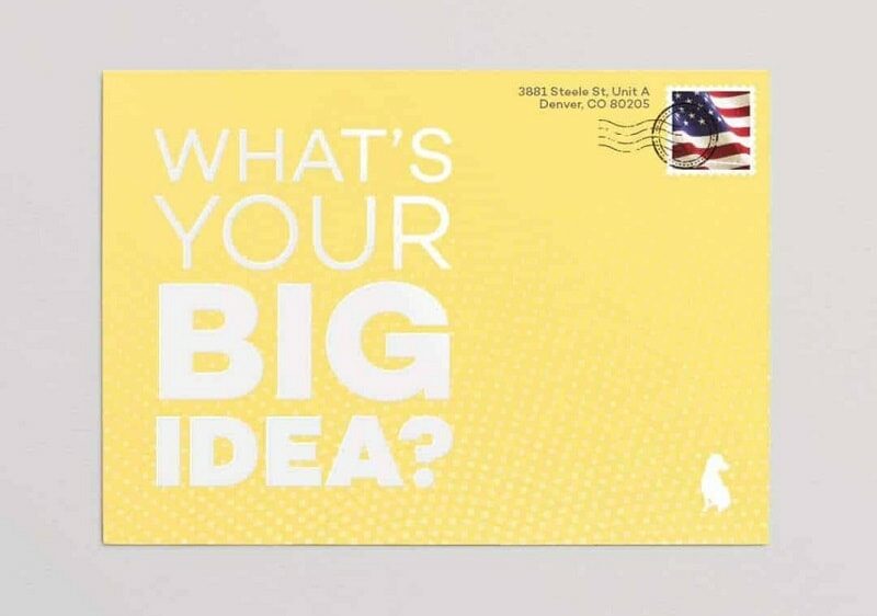 print marketing postcard