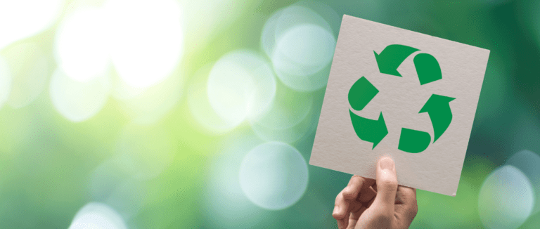 blog heading recycle signage