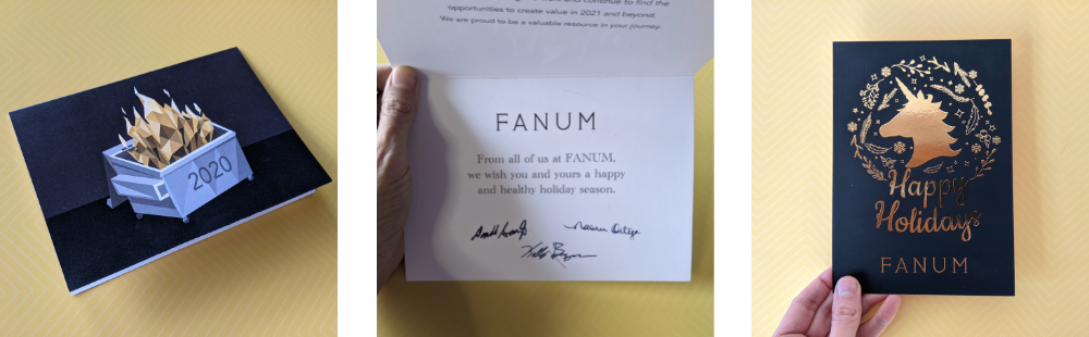 fanum holiday card