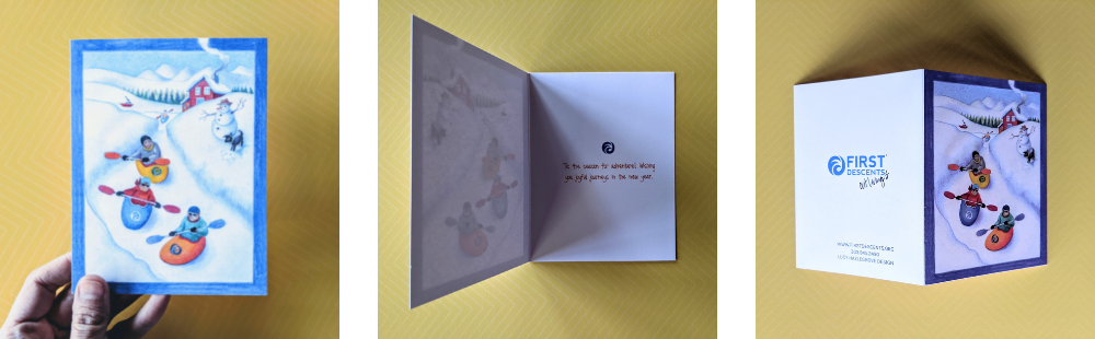 first descents holiday card