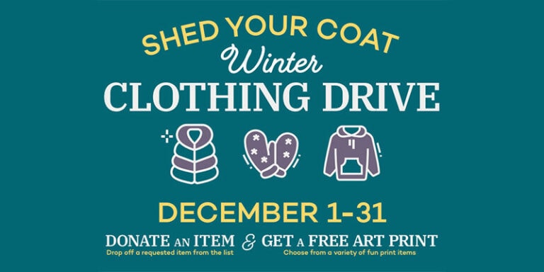 Shed your coat winter clothering drive
