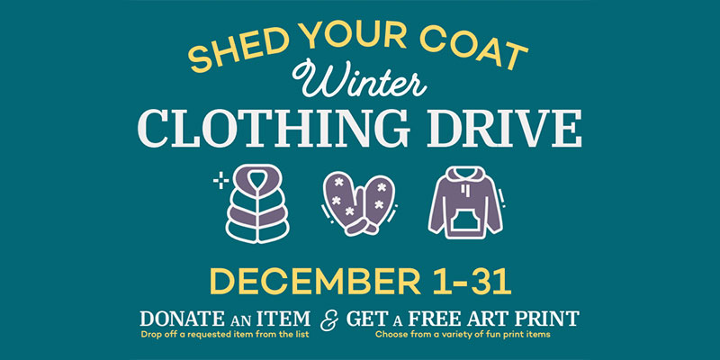 Shed your coat winter clothering drive
