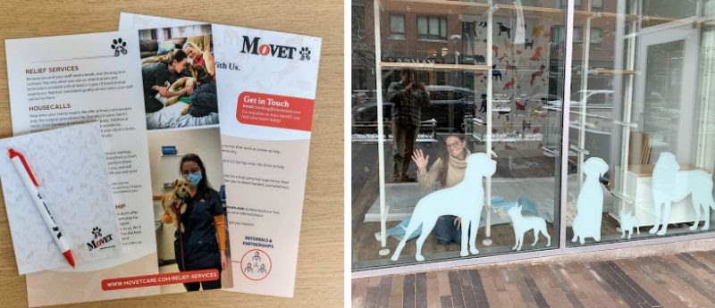 Movet collage of work.