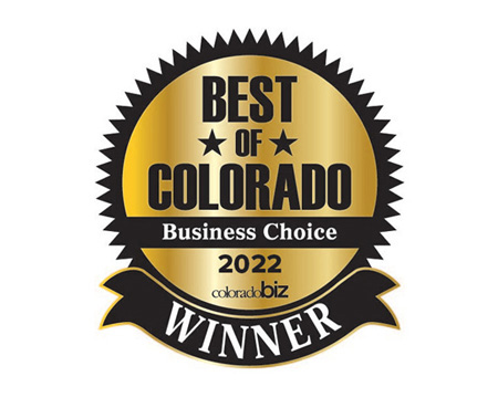 Colorado Business Choice Award logo.