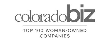 ColoradoBiz top 100 woman-owned companies logo.