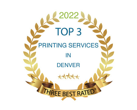 Top 3 Printing Services in Denver logo.