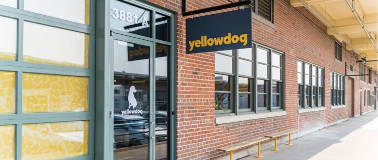 Front door of the YellowDog Studio space.