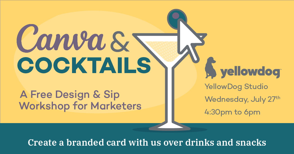 Canva & Cocktails - A design & sip workshop for Marketers.