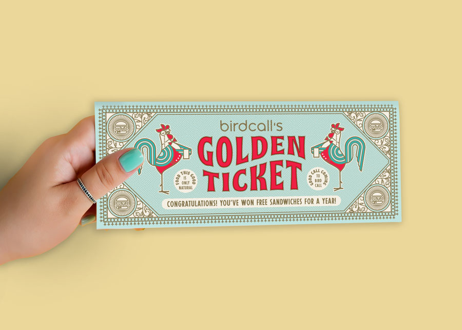 Birdcall golden ticket.