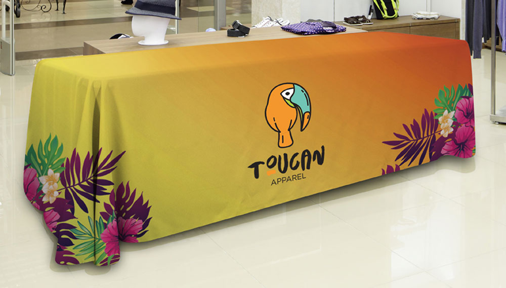 Table throw for Toucan Apparel.
