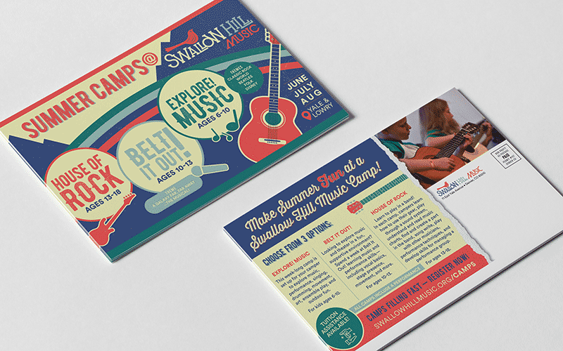 direct mail campaign idea: announce an event