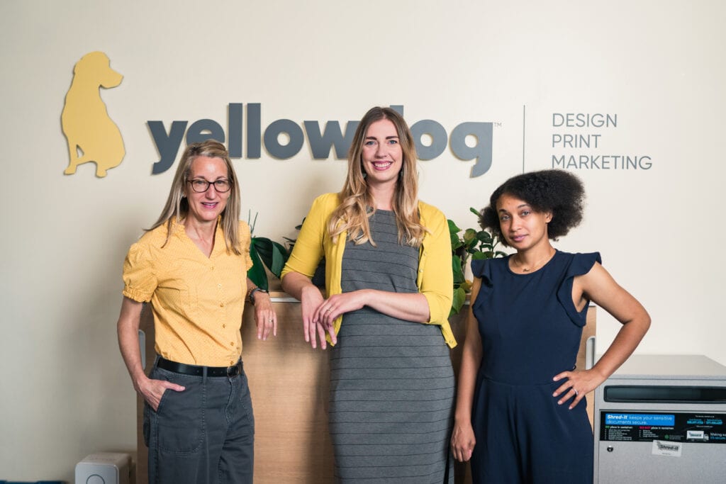 YellowDog administration team Sara Lou, Meredith and Thea